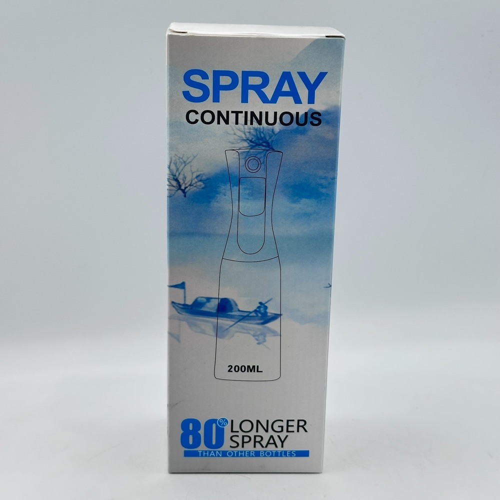 Continuous Spray Bottle 200ml Fine Mist Airless Leak Proof for Hair‎ Skin Plants